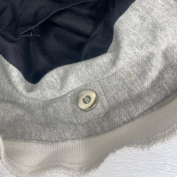 West Virginia University Hoodie Tote Bag Purse Gray Yellow Snap Closure - Picture 7 of 8